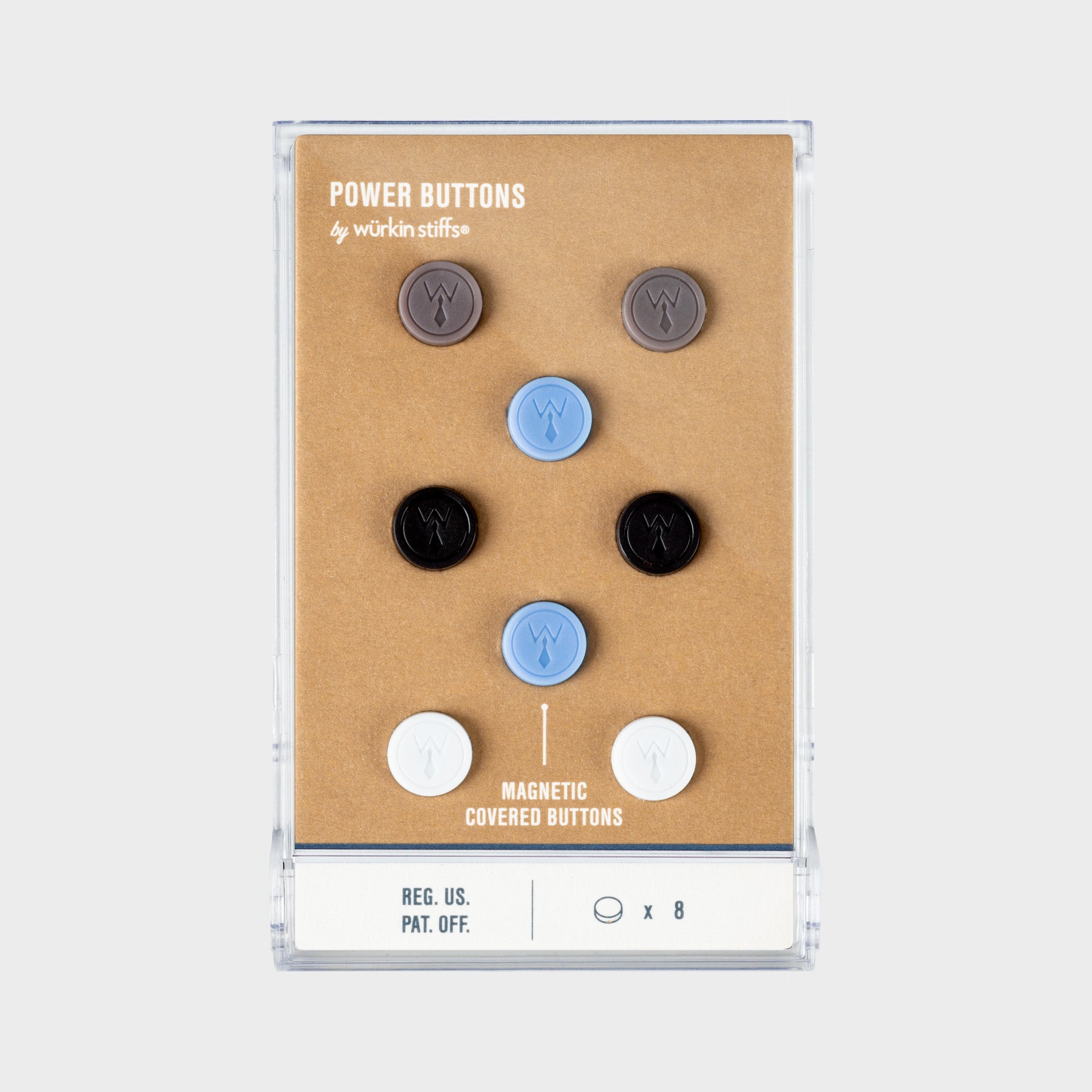 Wurkin Stiffs Men's 8 Magnetic Power Buttons In Storage Case