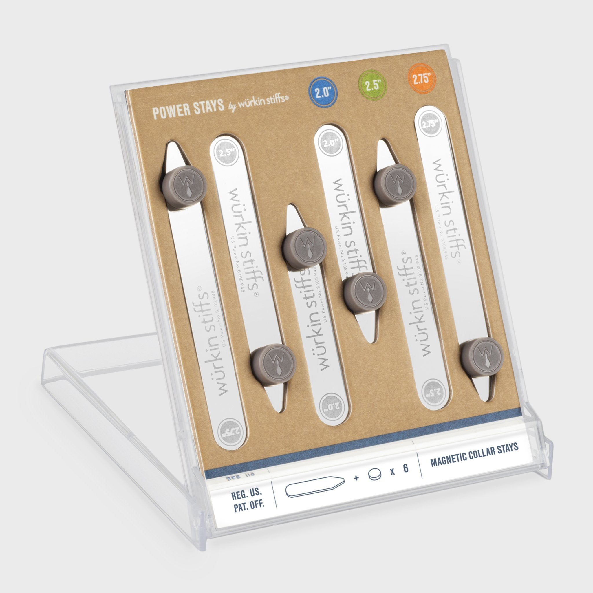 Wurkin Stiffs Magnetic Collar Stays come with tiny magnets to not