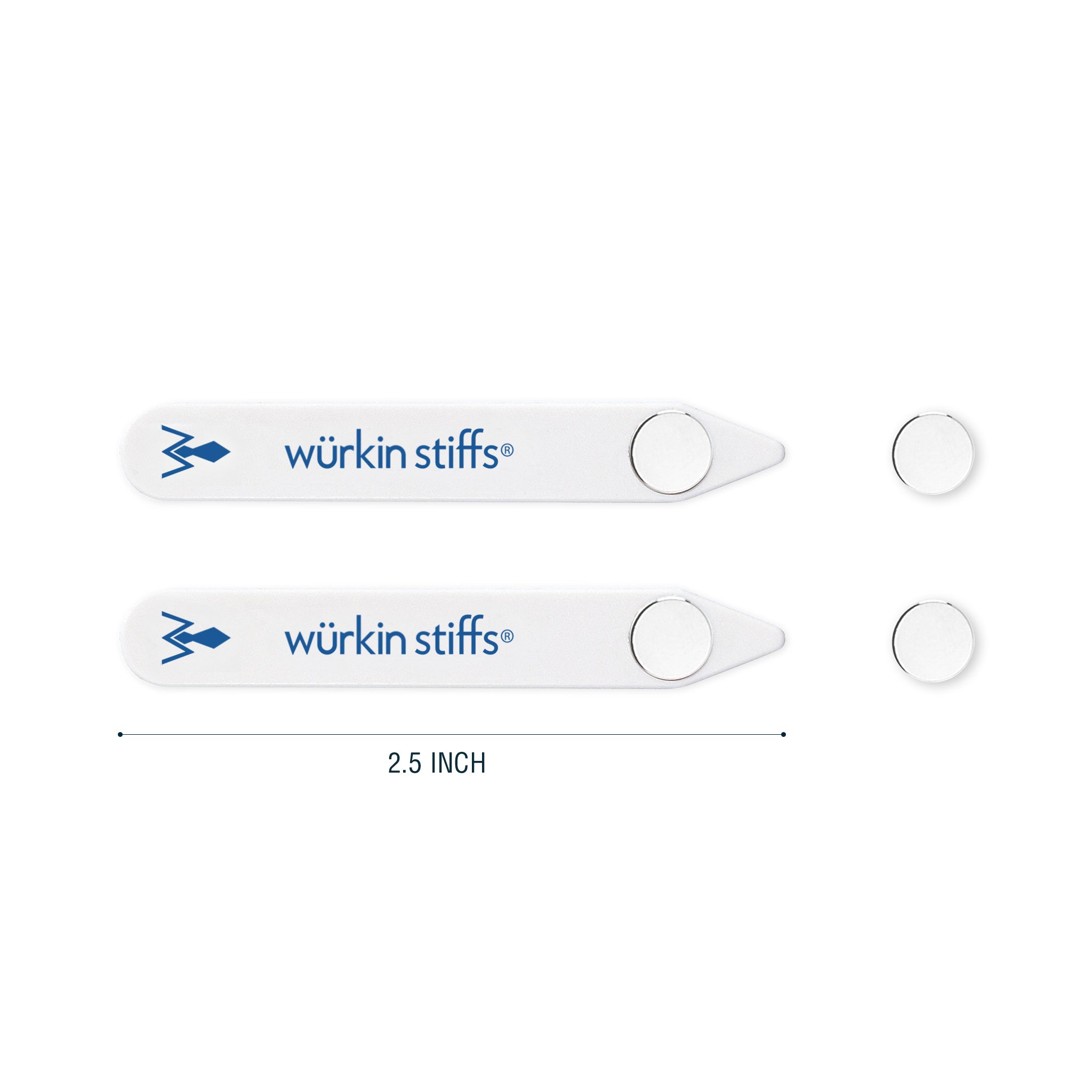 2.5" Stiff-N-Stays Plastic Magnetic Collar Stays