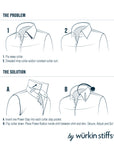 how to wear collar stays