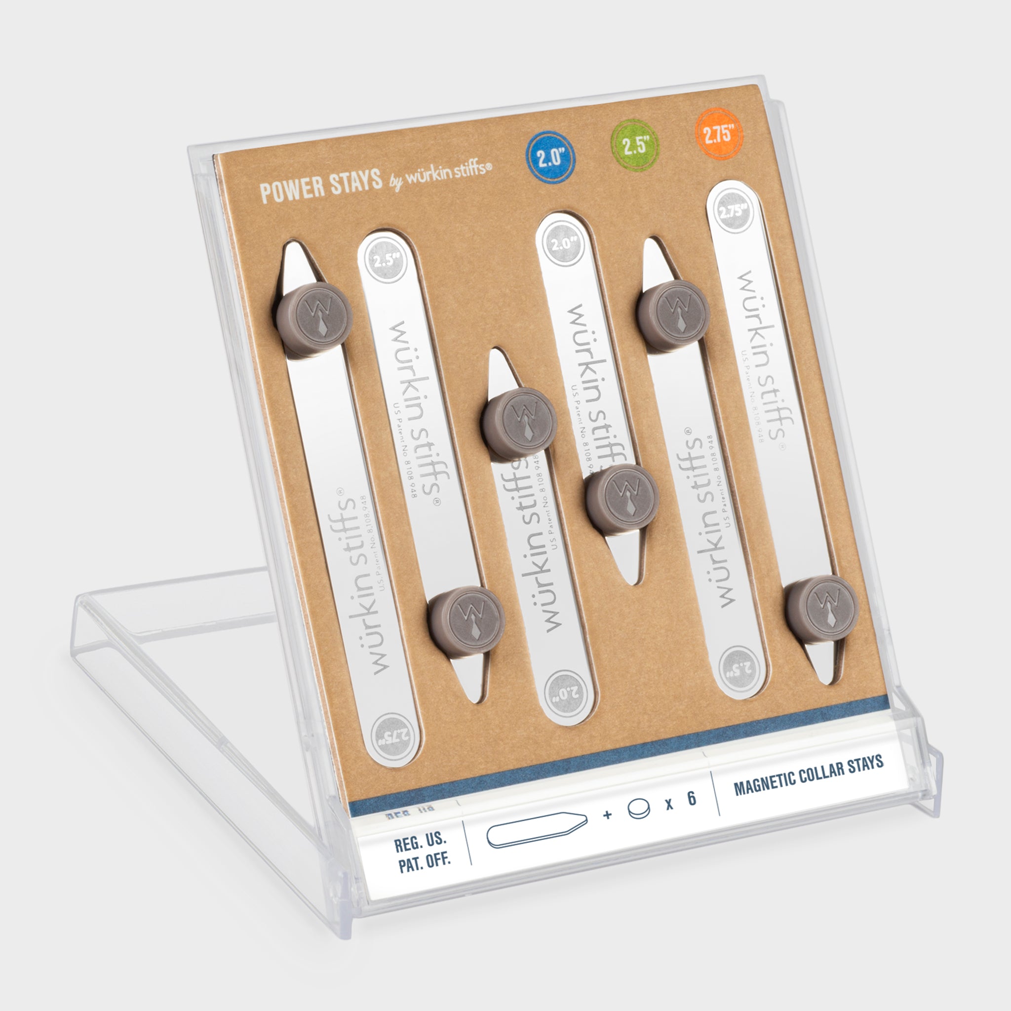 3-Pair Magnetic Power Stay Assorted