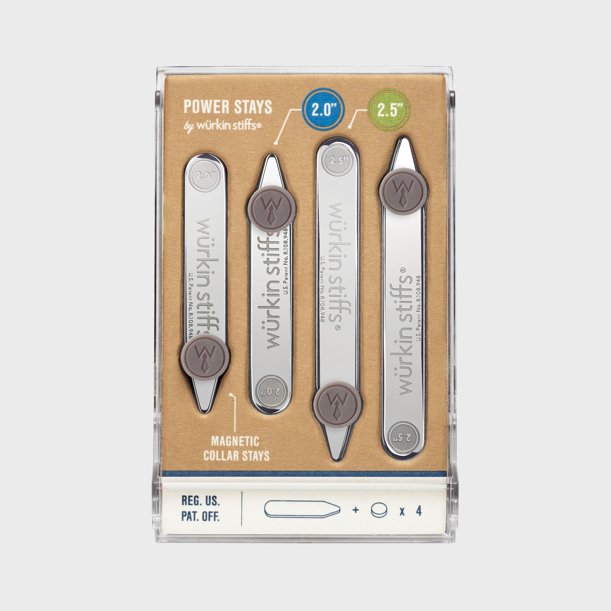 Magnetic Collar Stays - Tan – Oh Man!