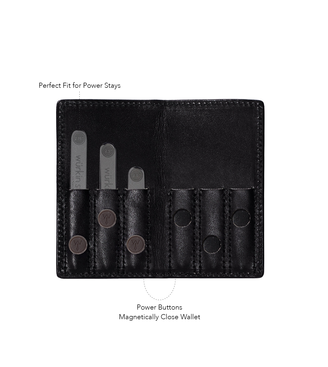 Leather Power Stay Wallet