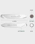 Hook-N-Stays 2.5" Buttonhook Magnetic Collar Stays