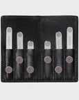 3-Pair Premium Leather Wallet Set (choose color)