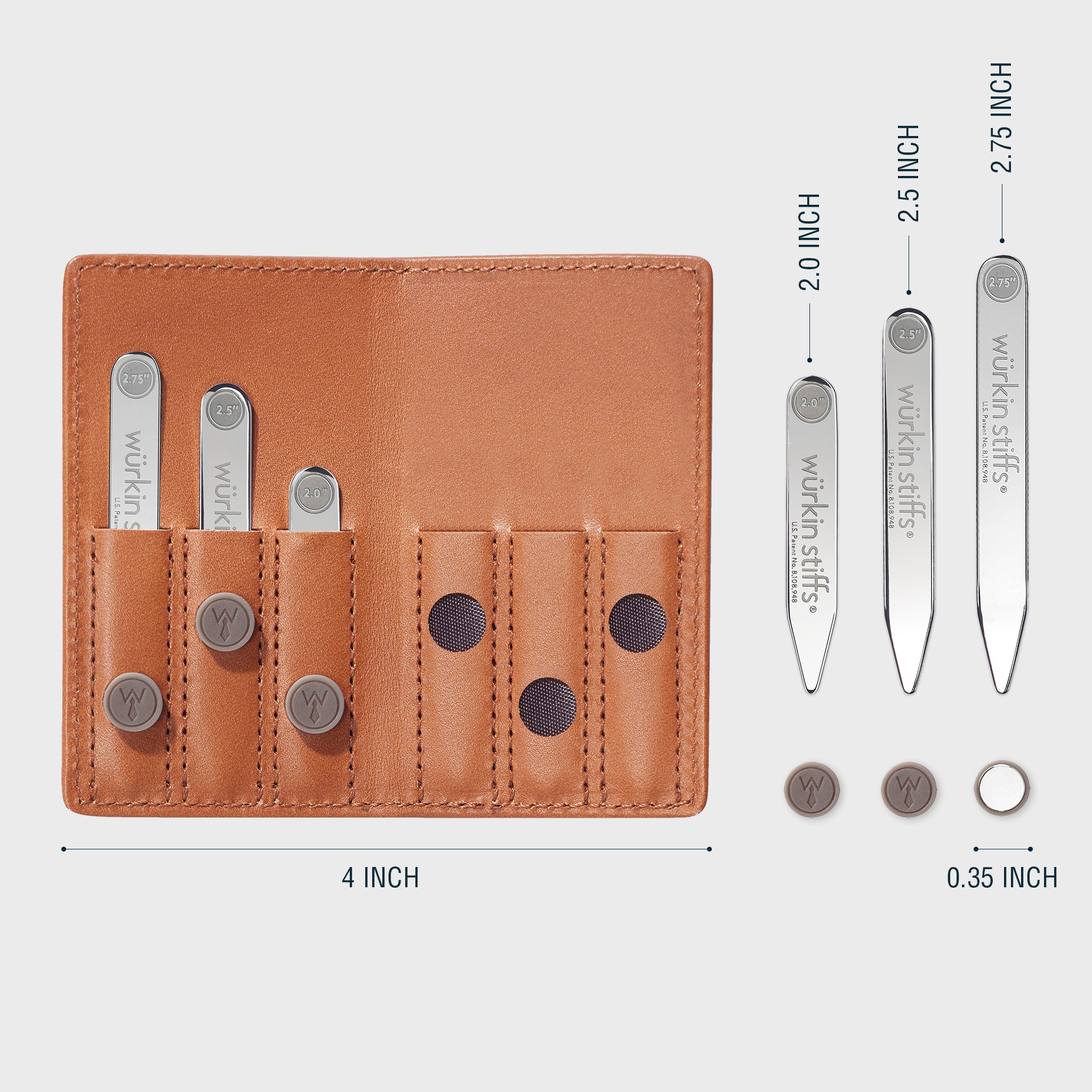 Magnetic Collar Stays and Case