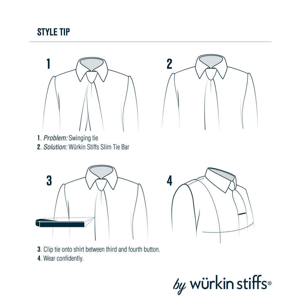 Wurkin Stiffs - The Slim Tie Bar 3-Pack